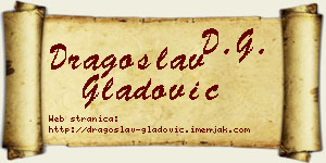 Dragoslav Gladović vizit kartica